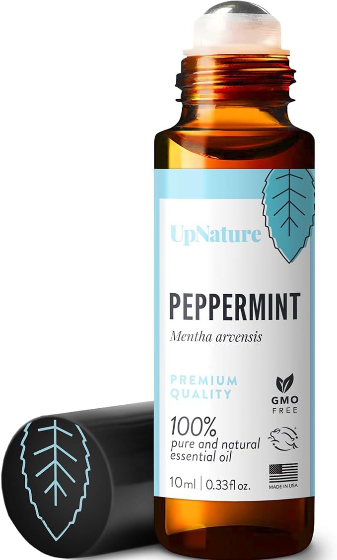 UpNature Peppermint Essential Oil Roll On - Relieves Head Tension, Pregnancy Essentials, Reduces ... | Amazon (US)