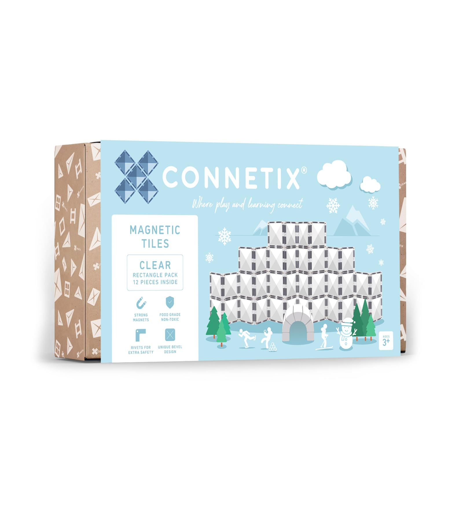 CONNETIX Clear Rectangle Pack, 12 Pieces | Amazon (US)