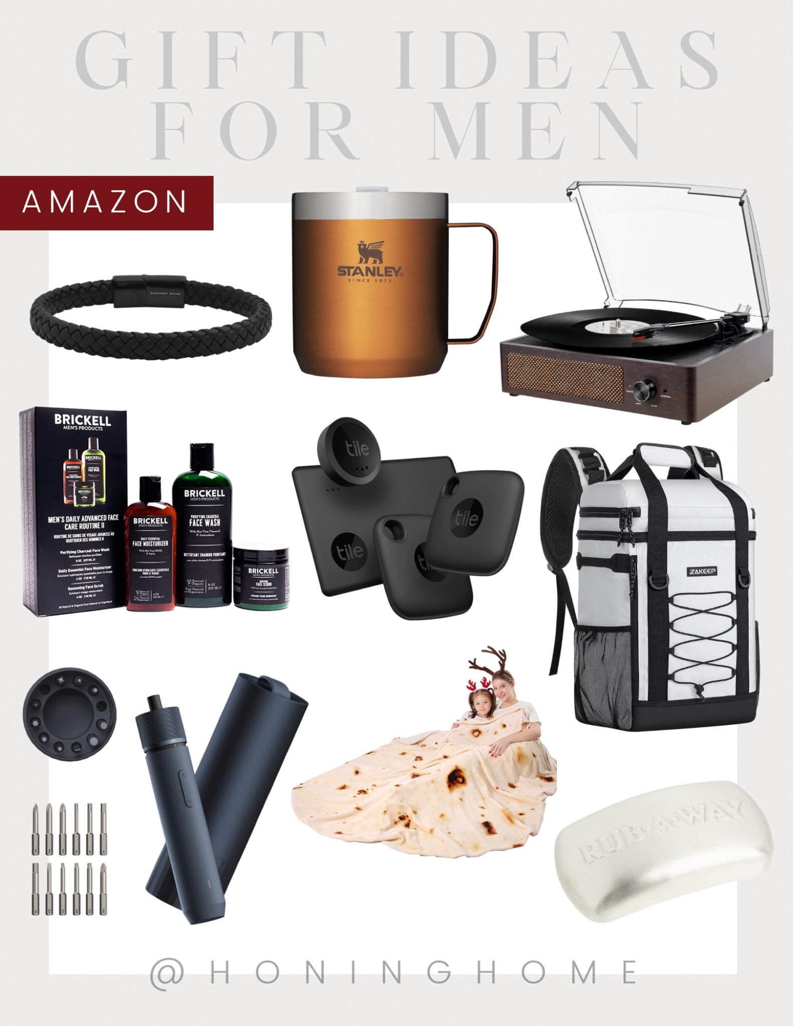Amazon gifts, Amazon gifts for men, gift ideas for husband, gift ideas for father, gift ideas for brother, Stanley, record player, brickell, hoto, backpack cooler, kitchen gift ideas, gift for cook

#LTKGiftGuide #LTKSeasonal #LTKHoliday