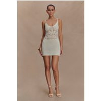 Everette Crochet Knit Mini Dress / Ivory | MESHKI | S | MESHKI US