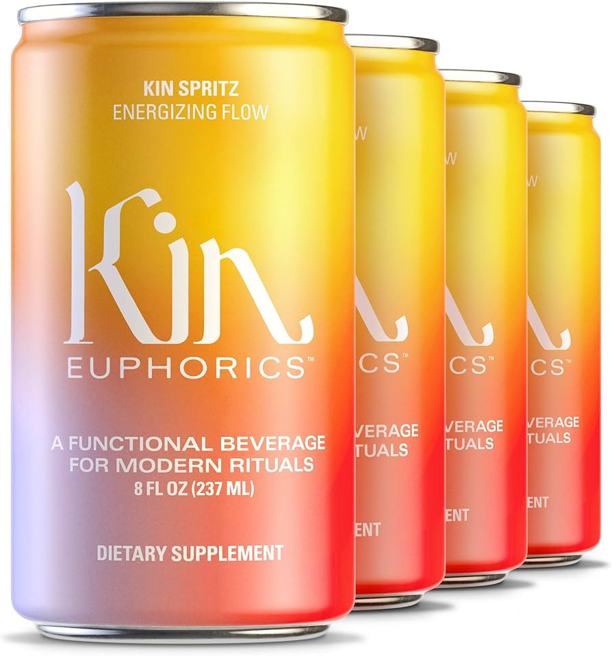Kin Spritz by Kin Euphorics, Non Alcoholic Spirits, Ready to Drink, Adaptogen, Nootropic, Botanic... | Amazon (US)