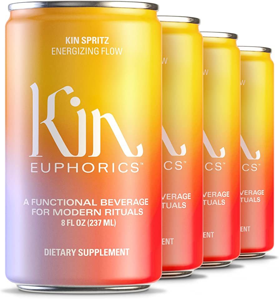 Kin Spritz by Kin Euphorics, Non Alcoholic Spirits, Ready to Drink, Adaptogen, Nootropic, Botanic... | Amazon (US)