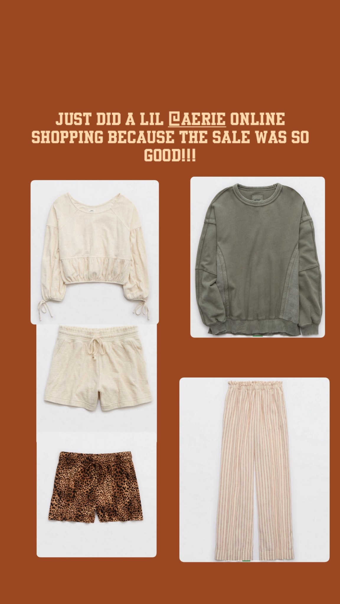 Aerie sale right now is soo good !!! 