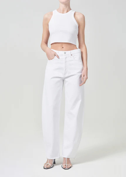 Luna High Rise Pieced Taper in Element | AGOLDE