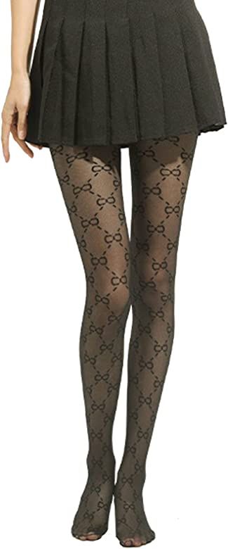 Sexy Letter Fishnet Stockings Double Letter Fishnet Tights for Women Pantyhose High-Waist Thin Th... | Amazon (US)