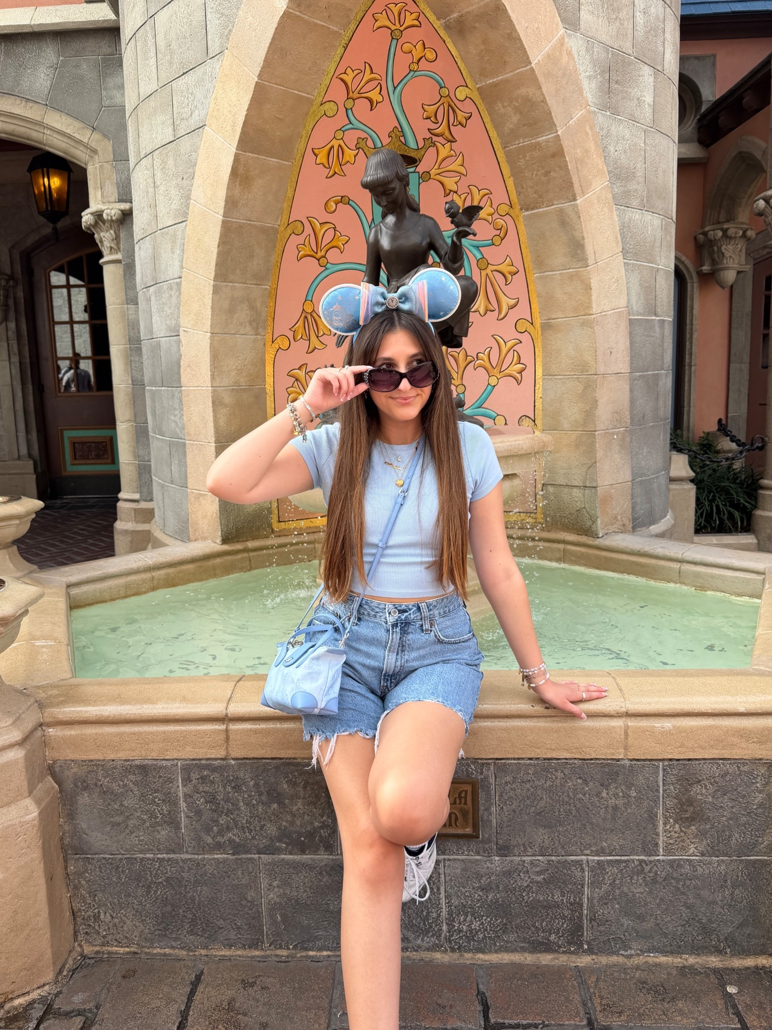 Magic Kingdom Cinderella ootd ✨

Baby Tee: Garage Clothing (old) 
Shorts: Abercrombie
Ears: Disney 
Bag: Stoney Clover Lane
Sunglasses: Disney 
Shoes: New Balance 

Ig: @jkyinthesky 

#disney #disneystyle #disneyworld #wdw #disneyootd #disneyoutfit #disneyoutfits #disneystyleinspo #disneyoutfitinspo #disneystreetstyle #casualstyle #styleinspo #disneyblogger #disneycreator #disneycreators #disneyblogger #disneyaesthetic #disneyvibes #disneyaccessories #disneysummer #summerstyle #stoneyclover #stoneycloverlane #magickingdom #cinderella #disneyprincess #disneyprincesses 

#LTKootd #LTKdayinmylife #LTKgrwm