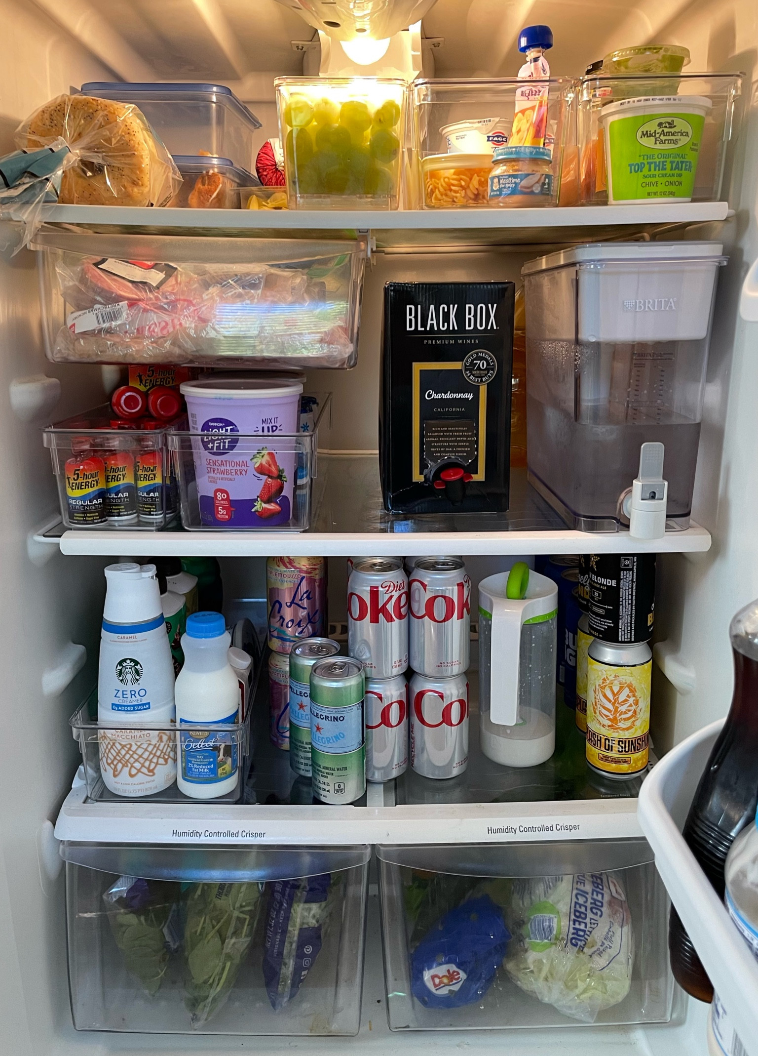 Fridge organization update! I love having different sections for salsas, coffee creamer and dairy, yogurt, and a bin for all of Cash’s food so it’s easy to find. These bins are so affordable which made tackling this kind of project feel manageable. I love opening the fridge now.

#LTKhome #LTKfindsunder50