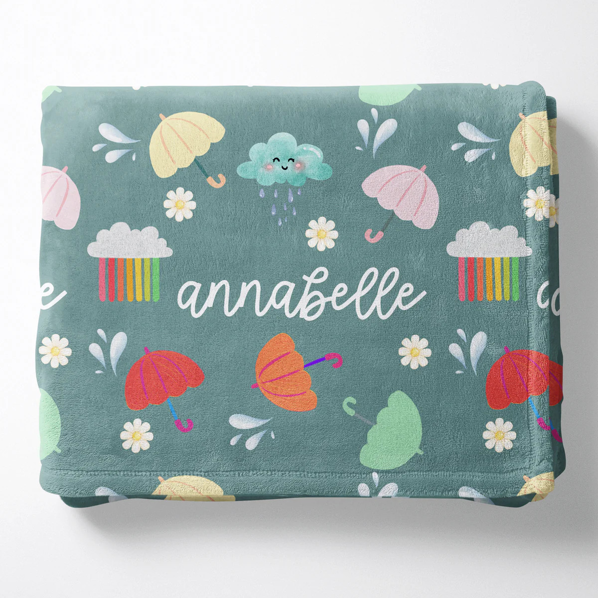 Personalized Easter Blanket - Spring Showers Design | The Little Lemons Company