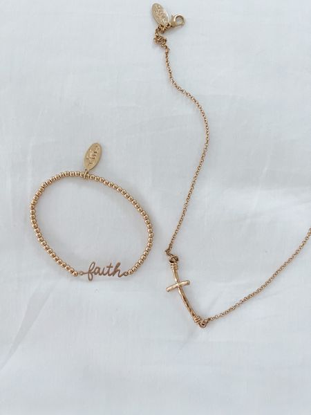 Easter jewelry: use the code CHAPPLE20 for 20% off!
Canvas style faith bracelet cross necklace gold dainty jewelry gifts Easter basket ideas

#LTKunder50 #LTKsalealert #LTKGiftGuide