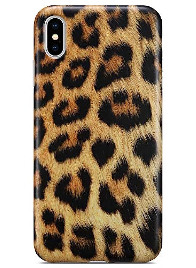 Coolwee iPhone Xs Case,iPhone X Leopard Case Slim Matte Leopard Pattern Design for Women Girls Men R | Amazon (US)