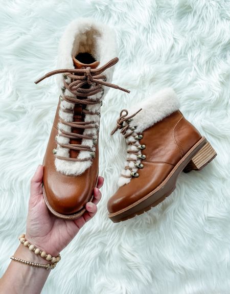 Sherpa trim boots from the NSALE. These come in a few color options and are very warm. Fit is tts. 

Nordstrom anniversary sale, winter booties 

#LTKsalealert #LTKshoecrush #LTKxNSale