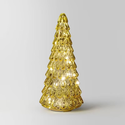 Christmas Mercury Glass Tiered Classic Tree Small Gold - Wondershop™ | Target