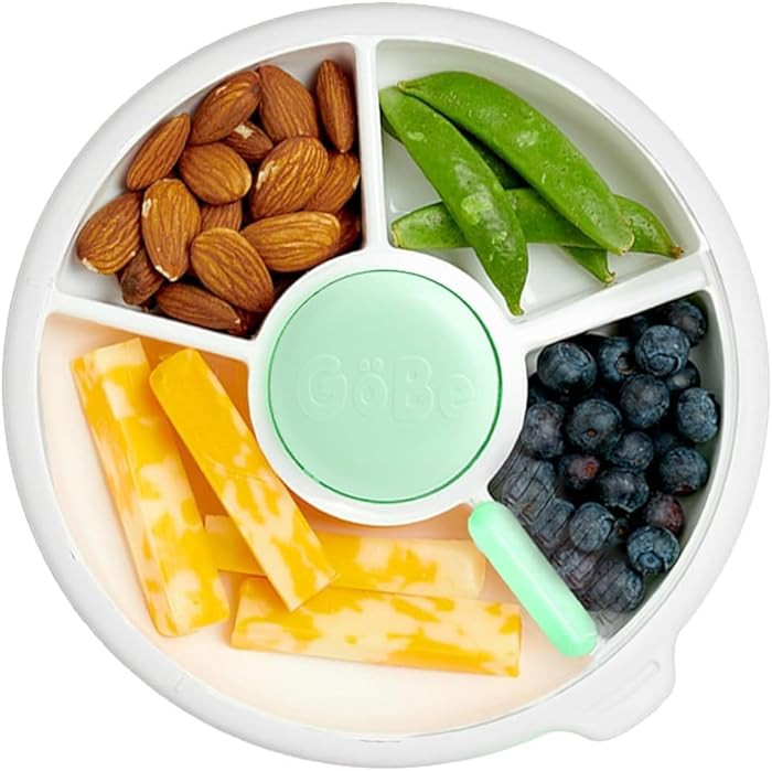 GoBe Kids Small Snack Spinner Slide Bundle with Hand Strap and Sticker Sheet - Reusable Snack Con... | Amazon (US)