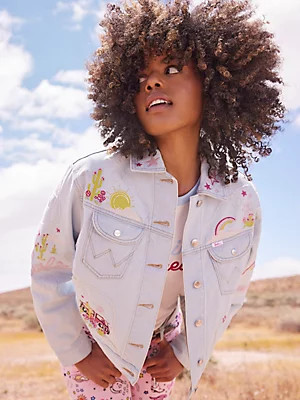 Wrangler x Barbie™ Western Utility Jacket in Ken Blue | Wrangler