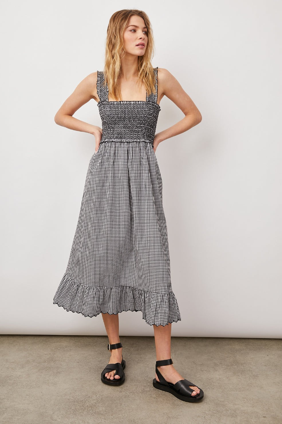 RUMI - BLACK MINI GINGHAM | Rails