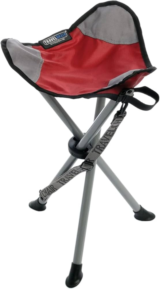 TravelChair Slacker Chair, Portable Tripod Chair for Outdoor Adventures, Red, One Size (1389VR) | Amazon (US)