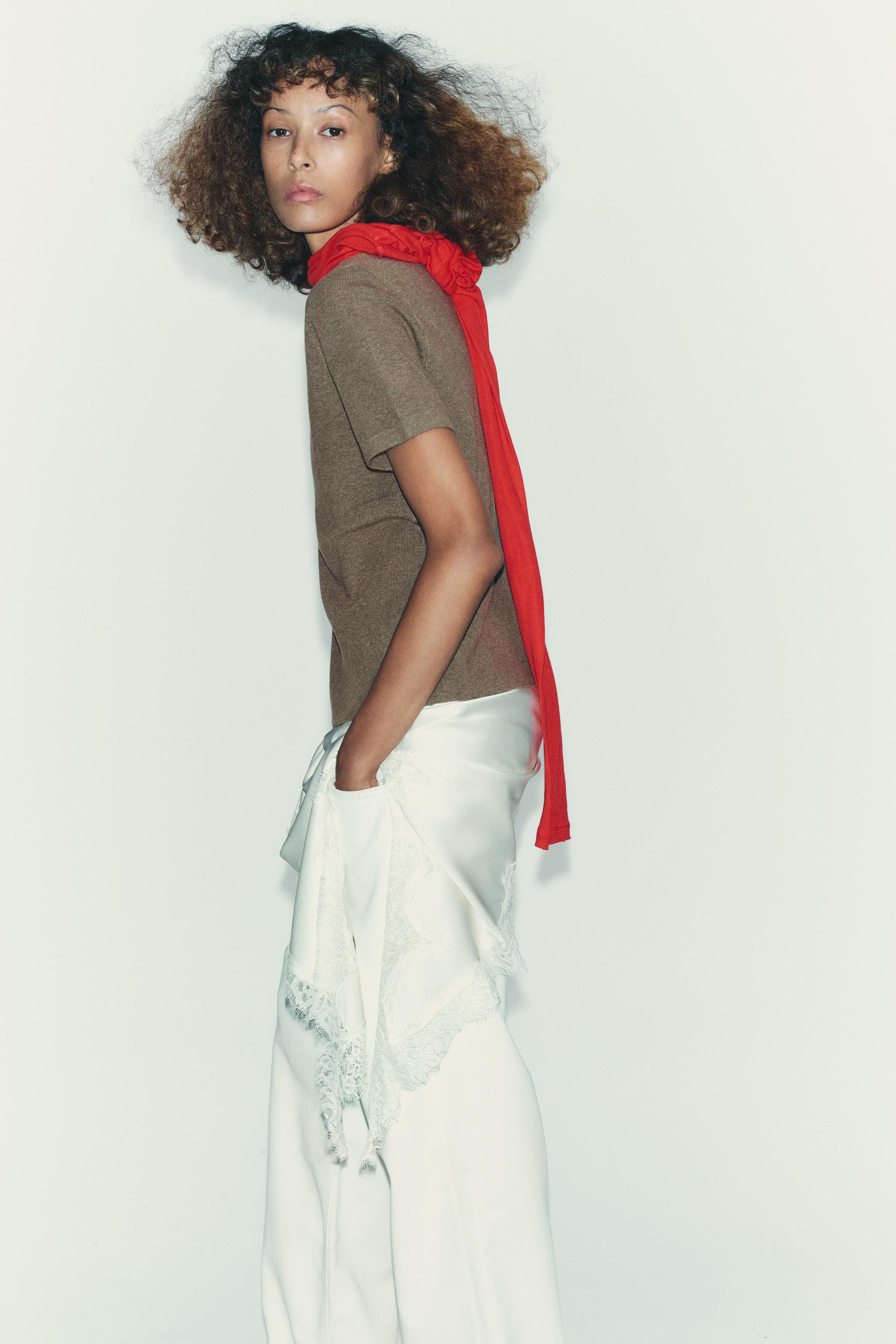 SOFT-TOUCH SHORT SLEEVE KNIT TOP | Zara US