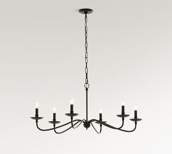 Lucca Iron Chandelier (38"-50") | Pottery Barn (US)