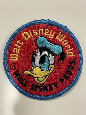 Vintage Walt Disney World Donald Duck Patch Round Sew-On Embroidered | eBay US