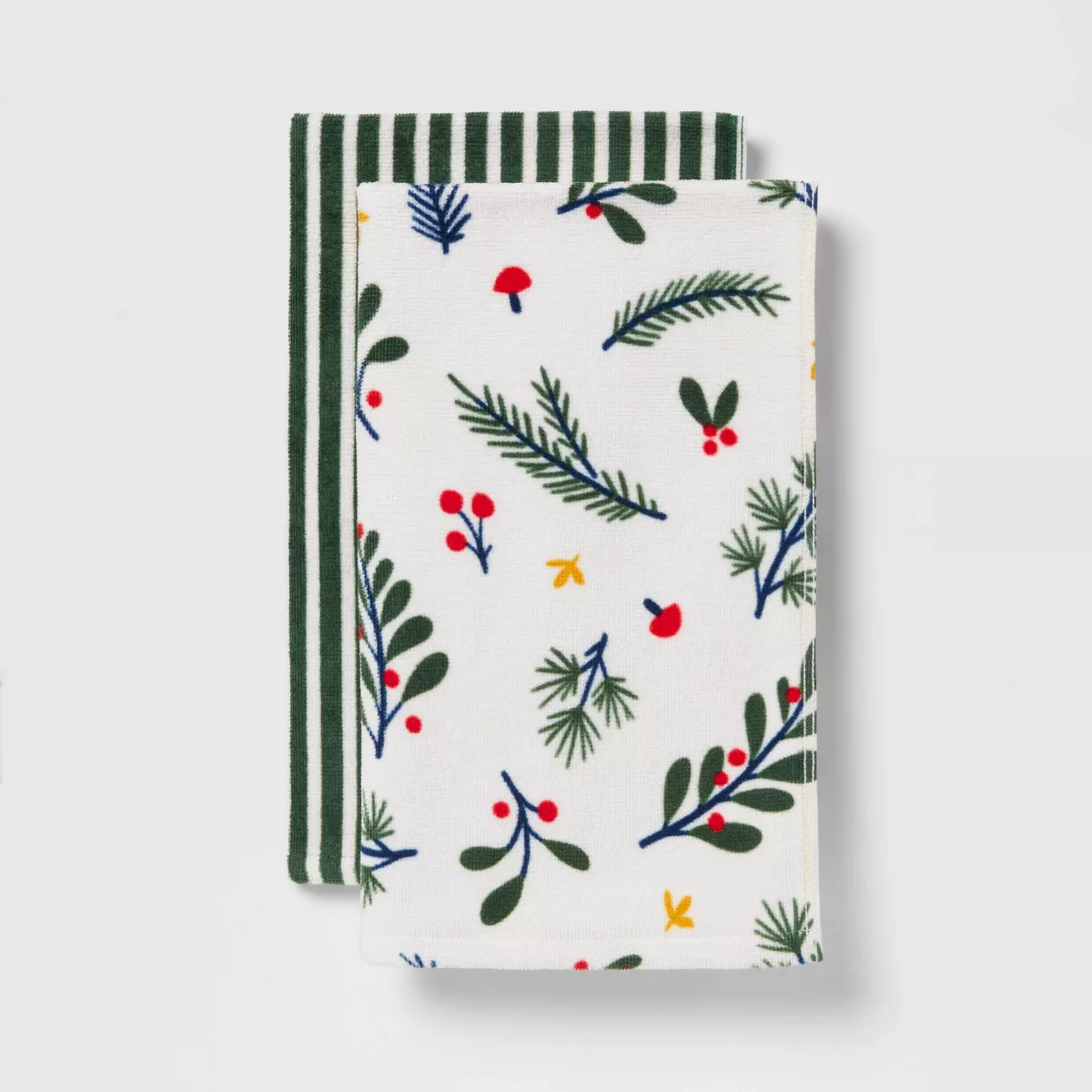 2pk Christmas Winter Botanical Hand Towels White - Wondershop™ | Target