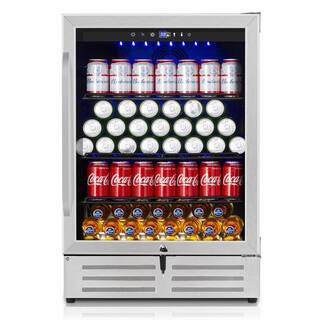 24 in. Built-in/Freestanding Single Zone Beverage Refrigerator with 210 Can(12 oz. )Beverage, Sta... | The Home Depot