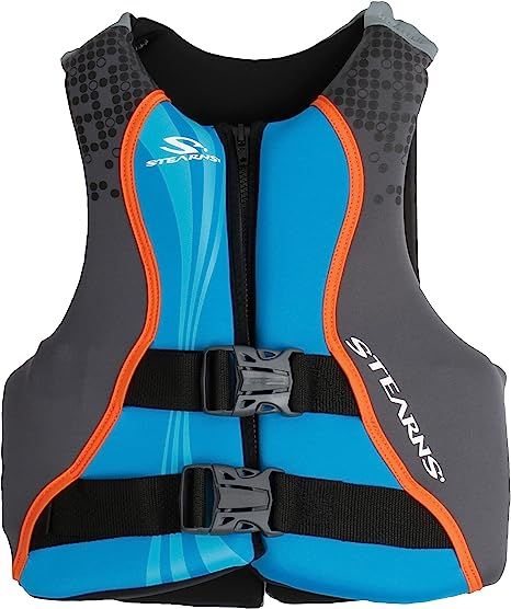 Stearns Kids Life Vest | Youth Hydroprene Life Jacket | 50 to 90 Pounds | Amazon (US)