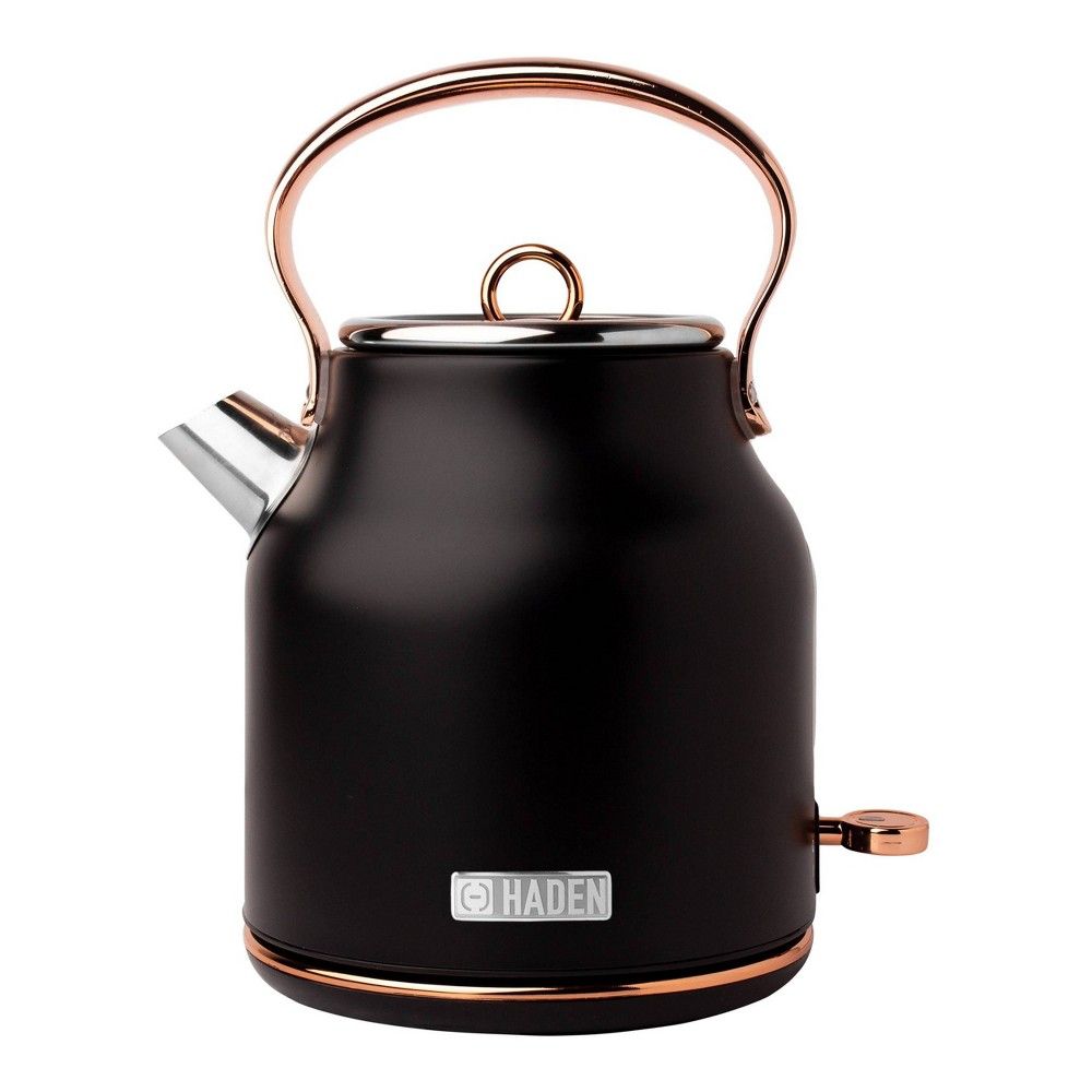 Heritage 1.7 Lt Stainless Steel Electric Kettle with Auto Shut-Off - Copper/Black | Target