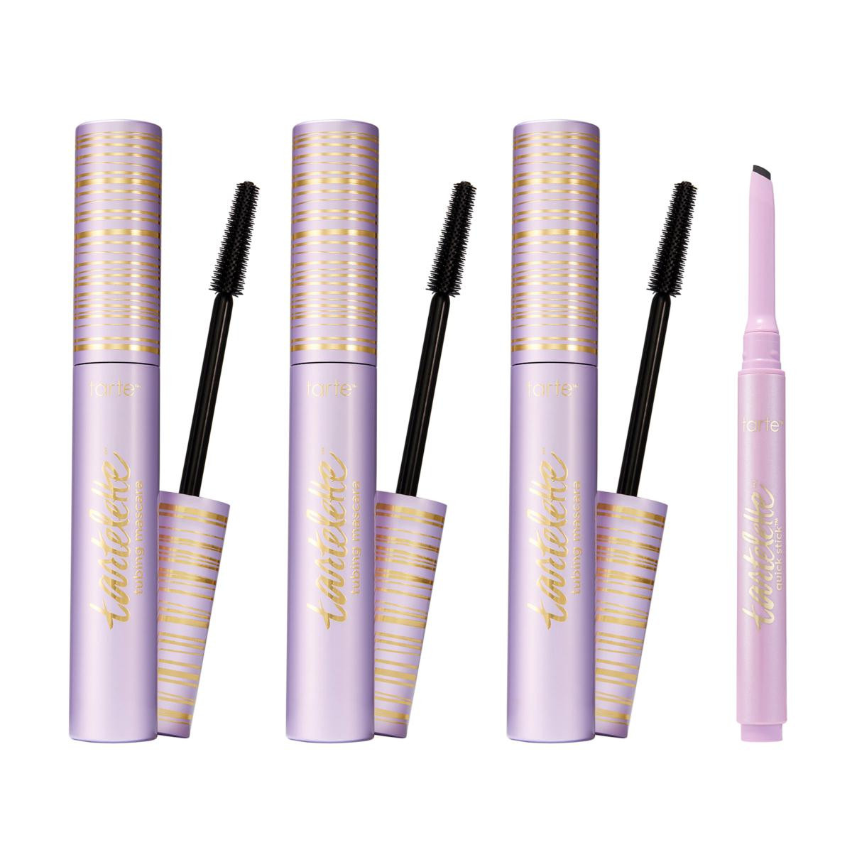 tarte Tartelette Tubing Mascara 3-pack with Black Eyeliner | HSN