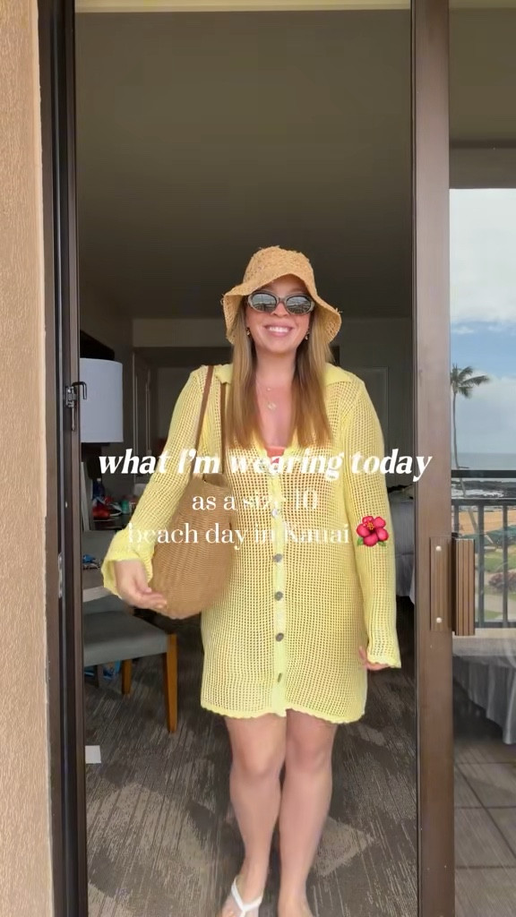 Size 10 Beach Day Outfit 💛🌺 Wearing a size large! Size 10 | M\L | 5’4"

#LTKootd #LTKTravel