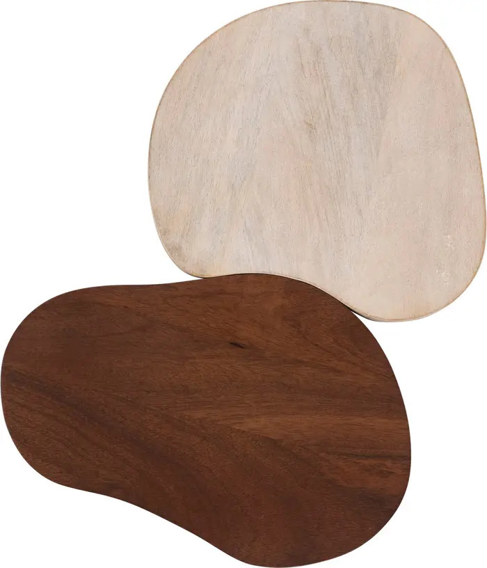 Mango Wood Organic Shaped Cheese/Cutting Boards, Set of 2 | Nordstrom