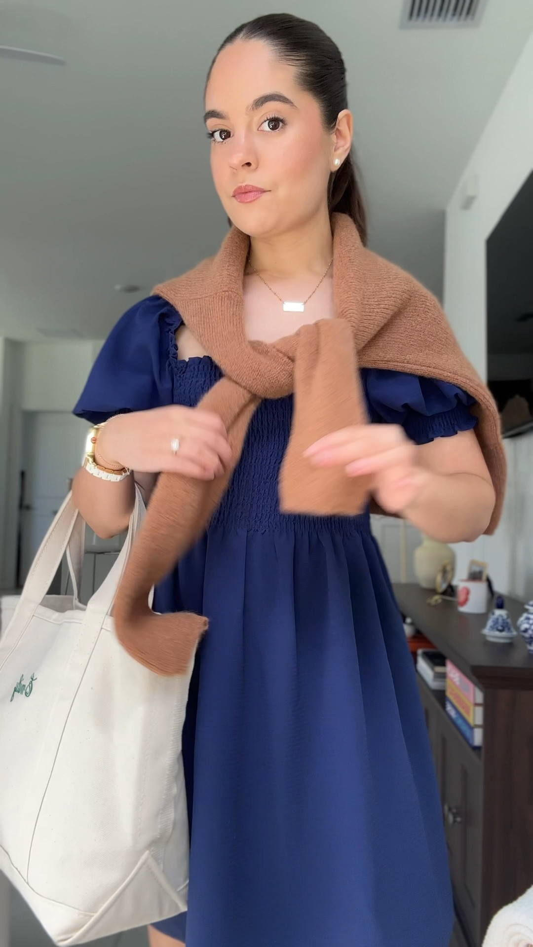 Fall Style. Hill House Dress. Sézane Sweater

#LTKFindsUnder100 #LTKSeasonal #LTKVideo