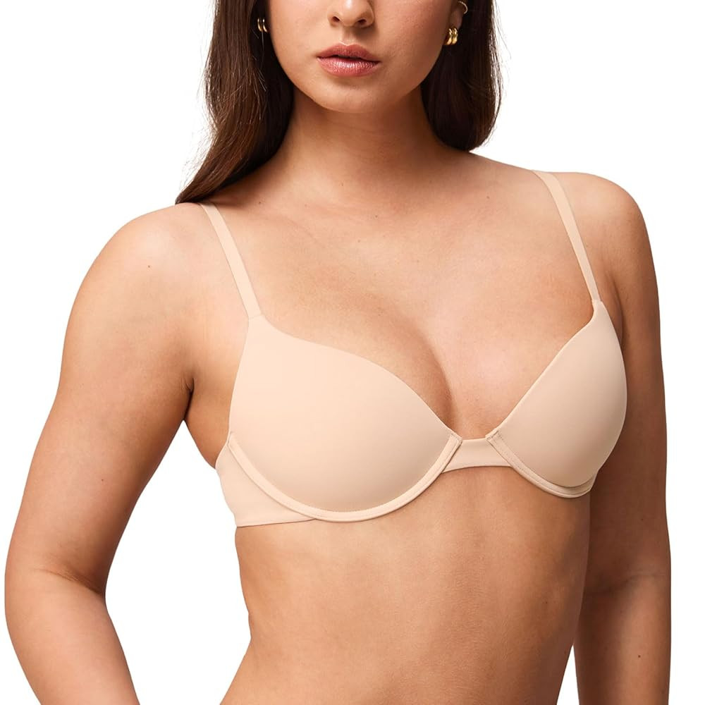 Lift Up Underwire Bras for Women Small Breasted Padded T-Shirt Bras with Support 32AA-38A | Amazon (US)