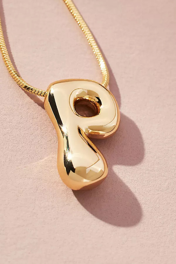 Bubble Initial Necklace | Anthropologie (US)