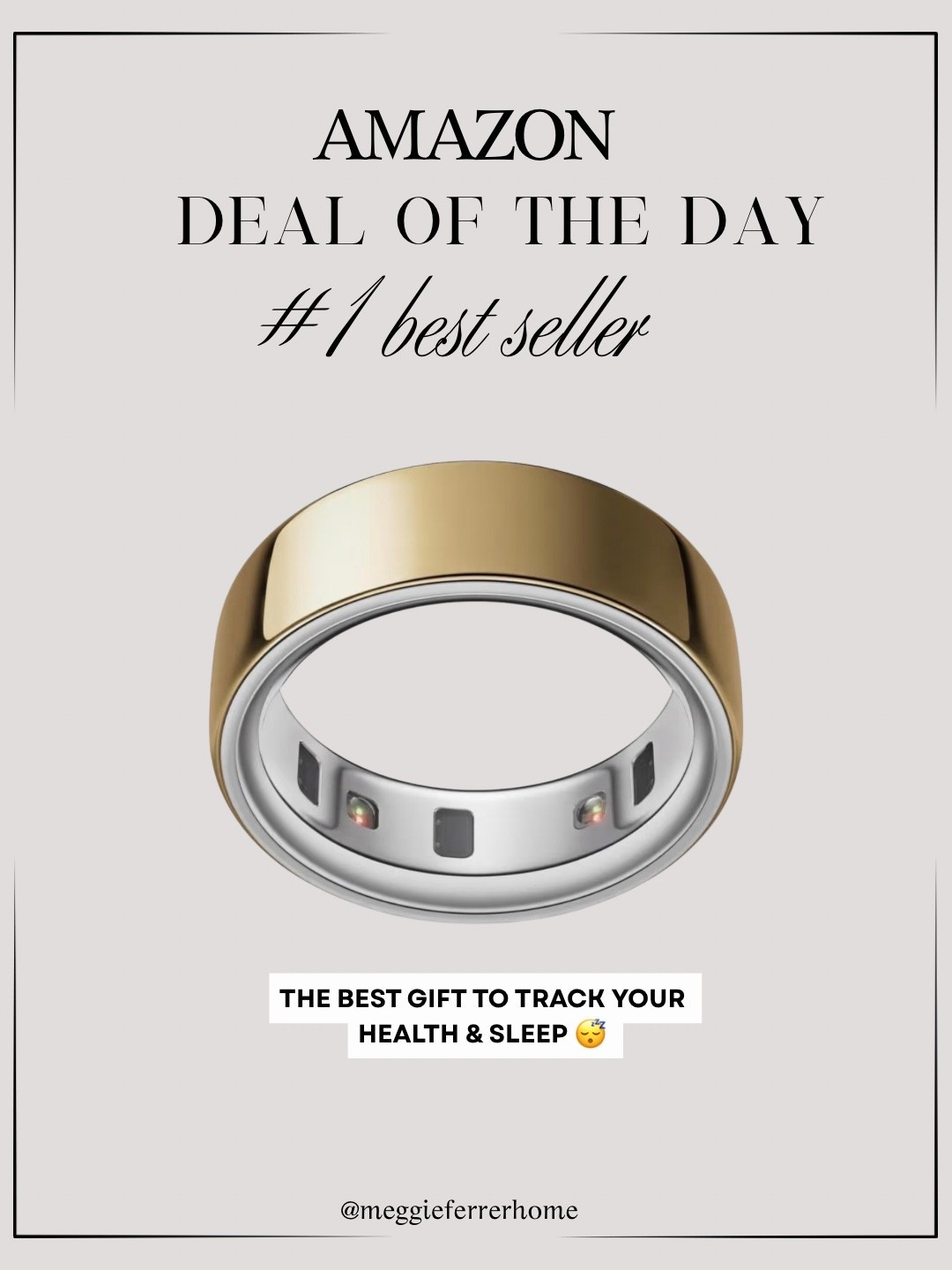 Leveling up my wellness routine with the most effortless little gadget, the Oura Ring. It tracks sleep, recovery, steps, and everything in between, all while looking super minimal and chic. Amazon coming through once again ✨🤍

#LTKGiftGuide #LTKActive #LTKfitnessgoals