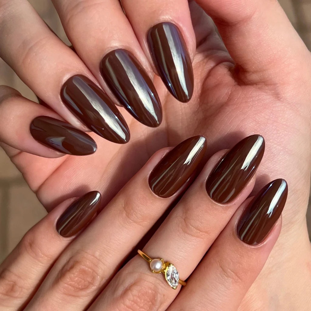 Chocolate Glaze Press-on Nails | PaintLab