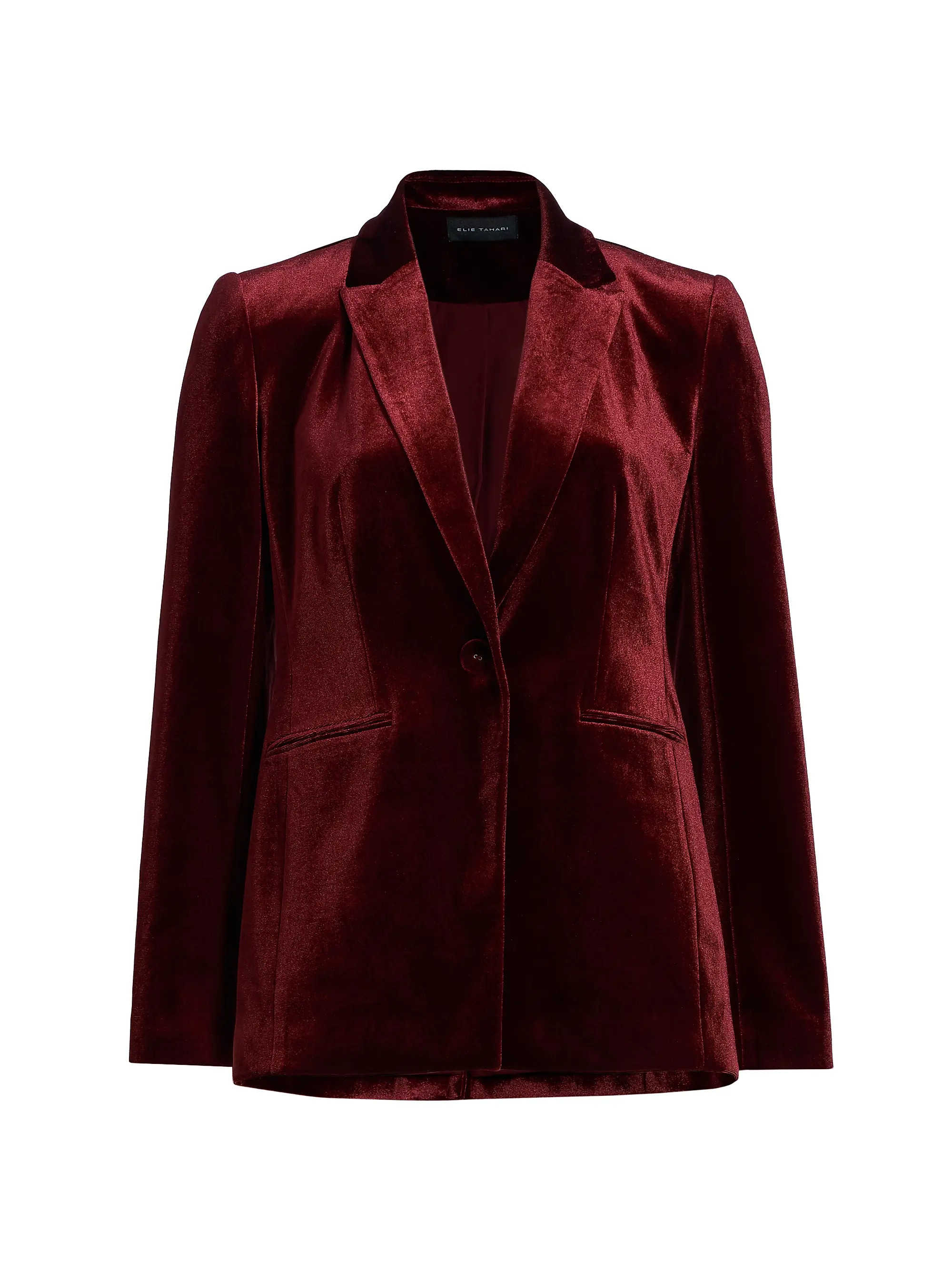 The Lucia Stretch Velvet Blazer | Saks Fifth Avenue