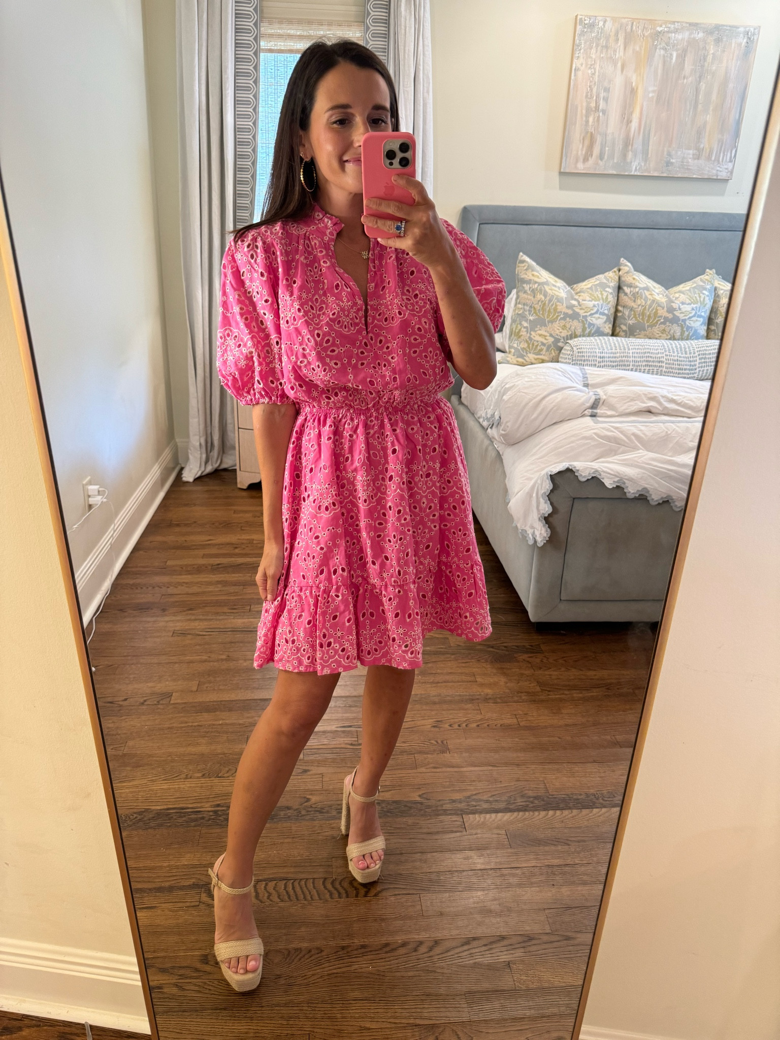 wearing a small in this affordable pink dress under $100 

#LTKFindsUnder100 #LTKBeauty #LTKWorkwear