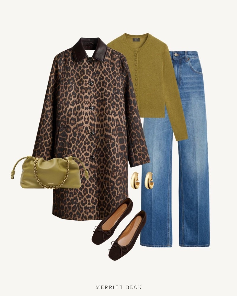 Love this combo of leopard + olive! The coat is under $100 👏🏻

#LTKFindsUnder100 #LTKootd