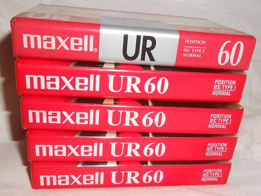 Maxell UR 60 Position IEC Type I Normal Audio Cassette - 5 Pack | Amazon (US)