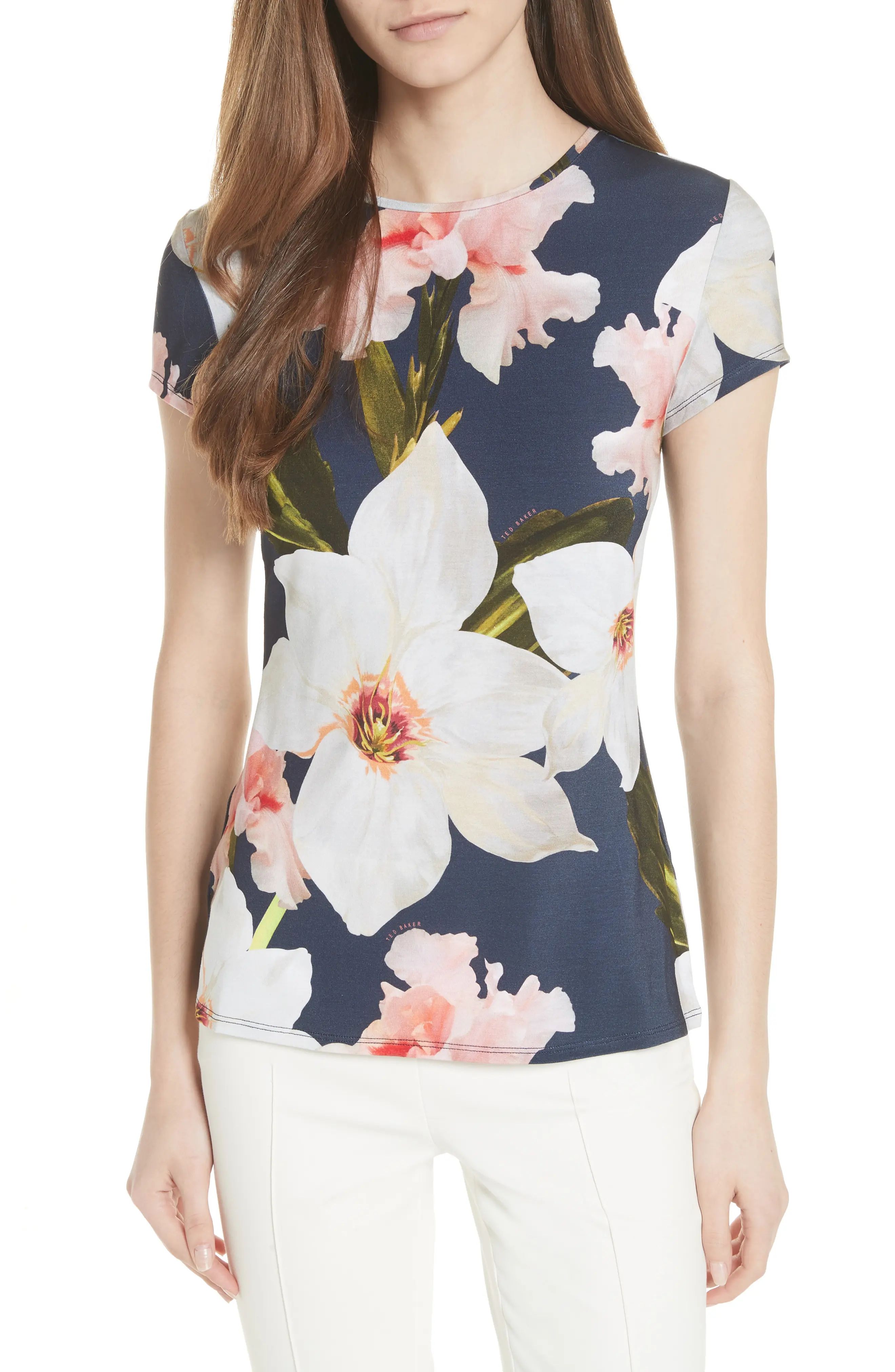 Chatsworth Bloom Fitted Tee | Nordstrom