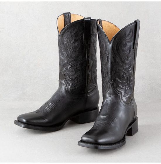 Roper Black Marbled Leather Parker Boots | Rod's Western Palace/ Country Grace
