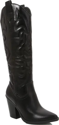 Metallic Quilted Cowboy Boot (Women) | Nordstrom Rack