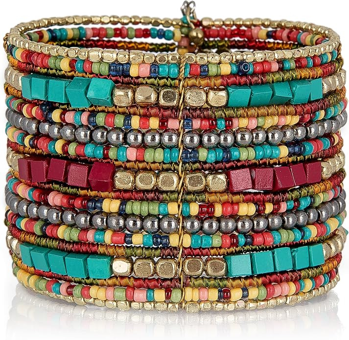 SPUNKYsoul Cuff Bracelets for Women Collection - Adjustable, Stylish Boho Inspired Beaded Bracele... | Amazon (US)