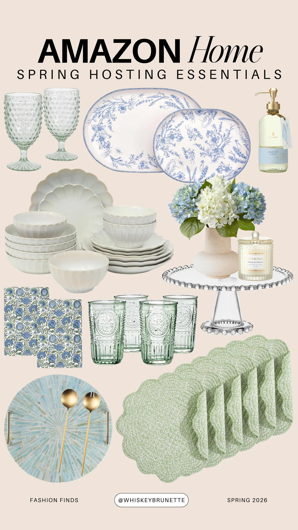 Amazon spring entertaining essentials

outdoor patio hosting decor
spring charcuterie board supplies
pastel tablescape linens
acrylic drinkware and pitchers
garden party serving trays
floral appetizer plates
portable outdoor speakers
rattan ice buckets and bar carts
citrus themed cocktail accessories
elevated disposable dinnerware sets

#LTKHome #LTKSaleAlert #LTKSeasonal