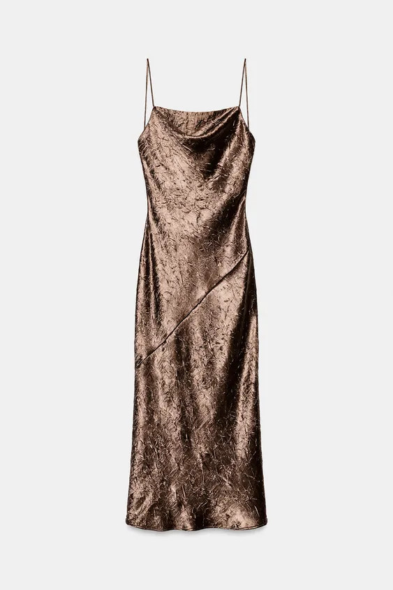 MIDI CAMISOLE DRESS | Zara UK