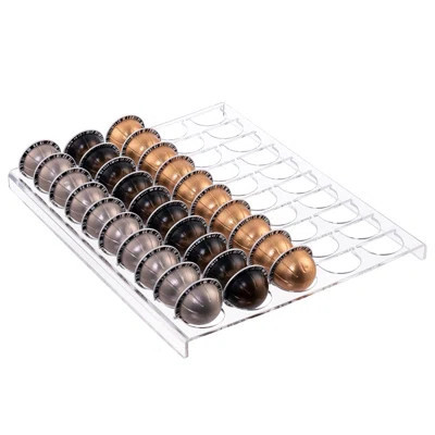 Clear Coffee Pod Holder Storage Tray Compatible With Vertuoline Capsule, Drawer Insert Organizer Holds 50 Pods Counter Organizer Of Kitchen, Home, Of | Wayfair North America