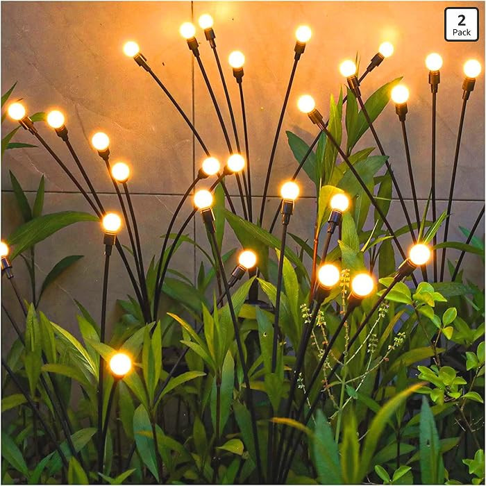 TONULAX Solar Garden Lights - Upgraded Solar Swaying Light, Sway by Wind, Outdoor Lights, Yard Pa... | Amazon (US)