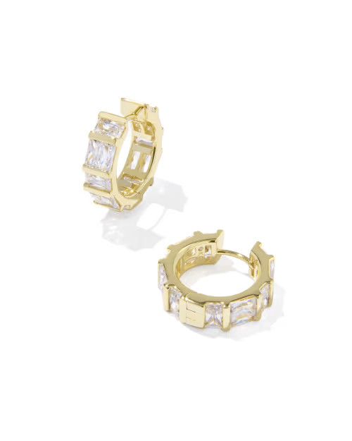 Jamie Gold Huggie Earrings | Kendra Scott