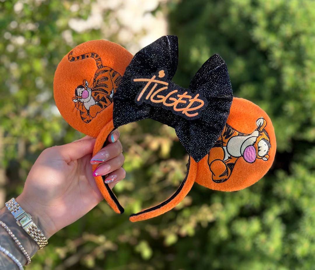 Tigger Mouse Ears | Embroidered Mouse Ears | Winnie the Pooh Ears | Pooh and Friends Ears. - Etsy | Etsy (US)