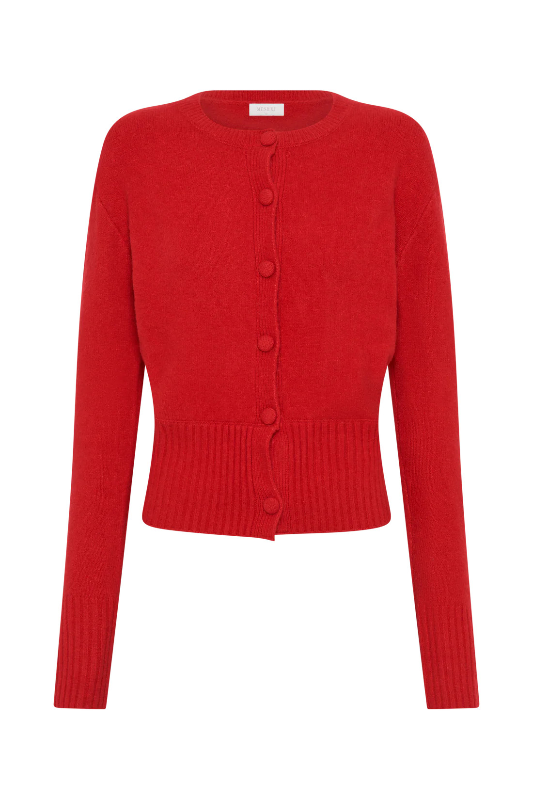 Genevieve Oversized Knit Cardigan - Ruby | MESHKI US